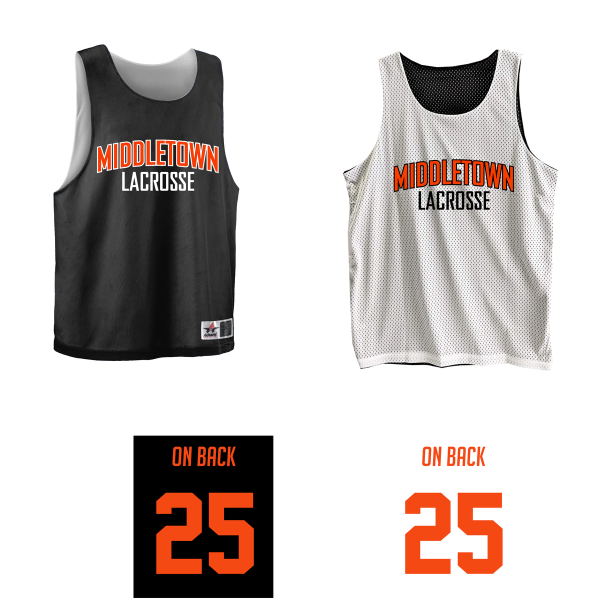 Middletown Lacrosse BOYS Practice Pinnie