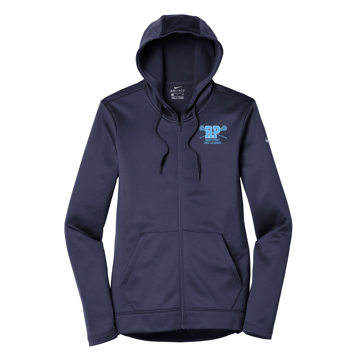 Rocky Point Girls Lacrosse Nike Ladies Therma-FIT Full Zip Hoodie