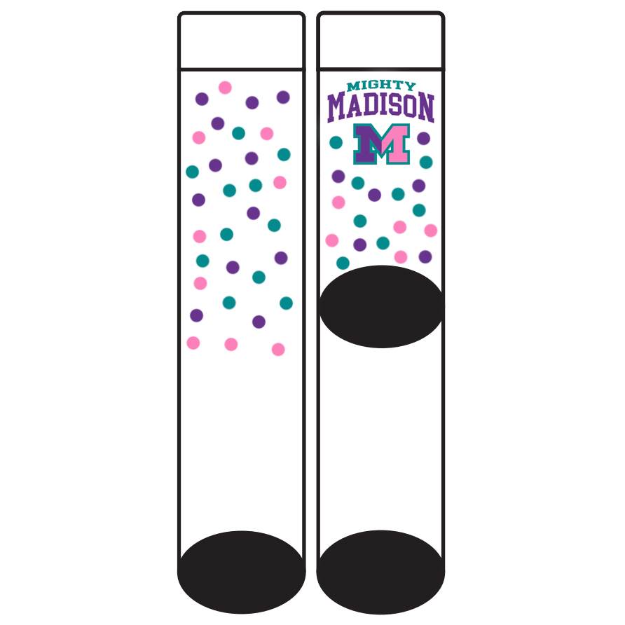 Mighty Madison Polka Dot Socks