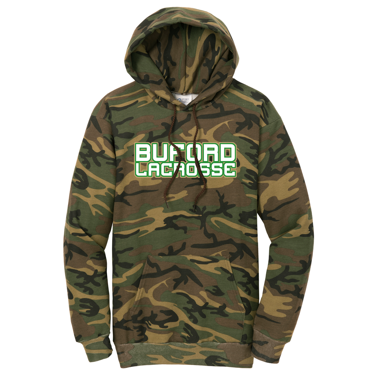 Buford Youth Lacrosse Camo Hooded Sweatshirt