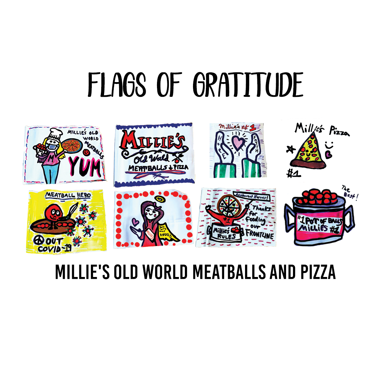 Flags of Gratitude Millies Meatballs Performance T-Shirt