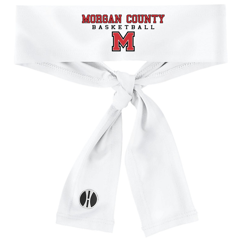 Morgan County Basketball Zoom Tie Headband
