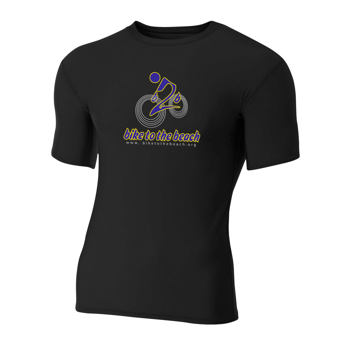 Bike to the Beach Short Sleeve Compression Crew