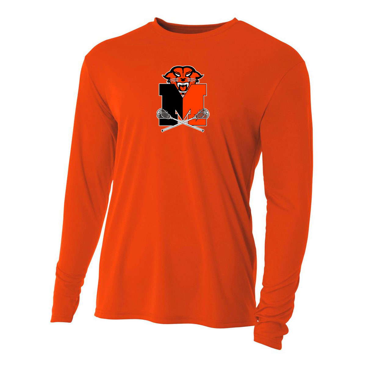 Monroe Bearcats Lacrosse Cooling Performance Long Sleeve Crew