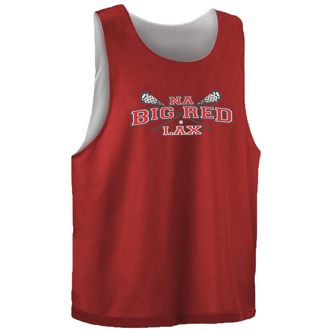 NA Big Red Lax Girl's Practice Pinnie (Optional)