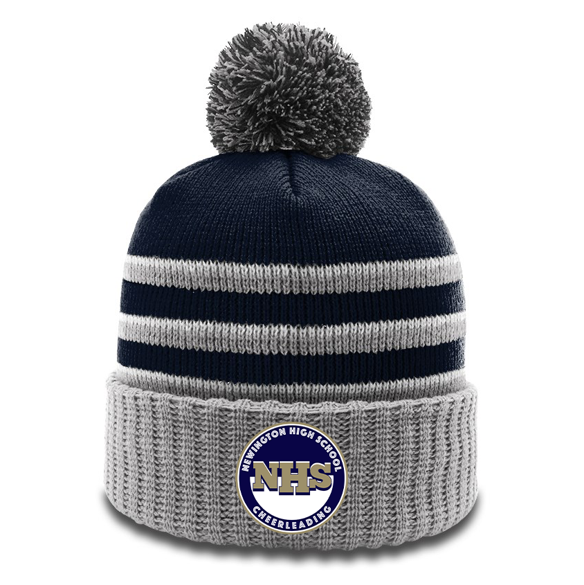 Newington HS Cheer Richardson Striped Beanie W/ Cuff