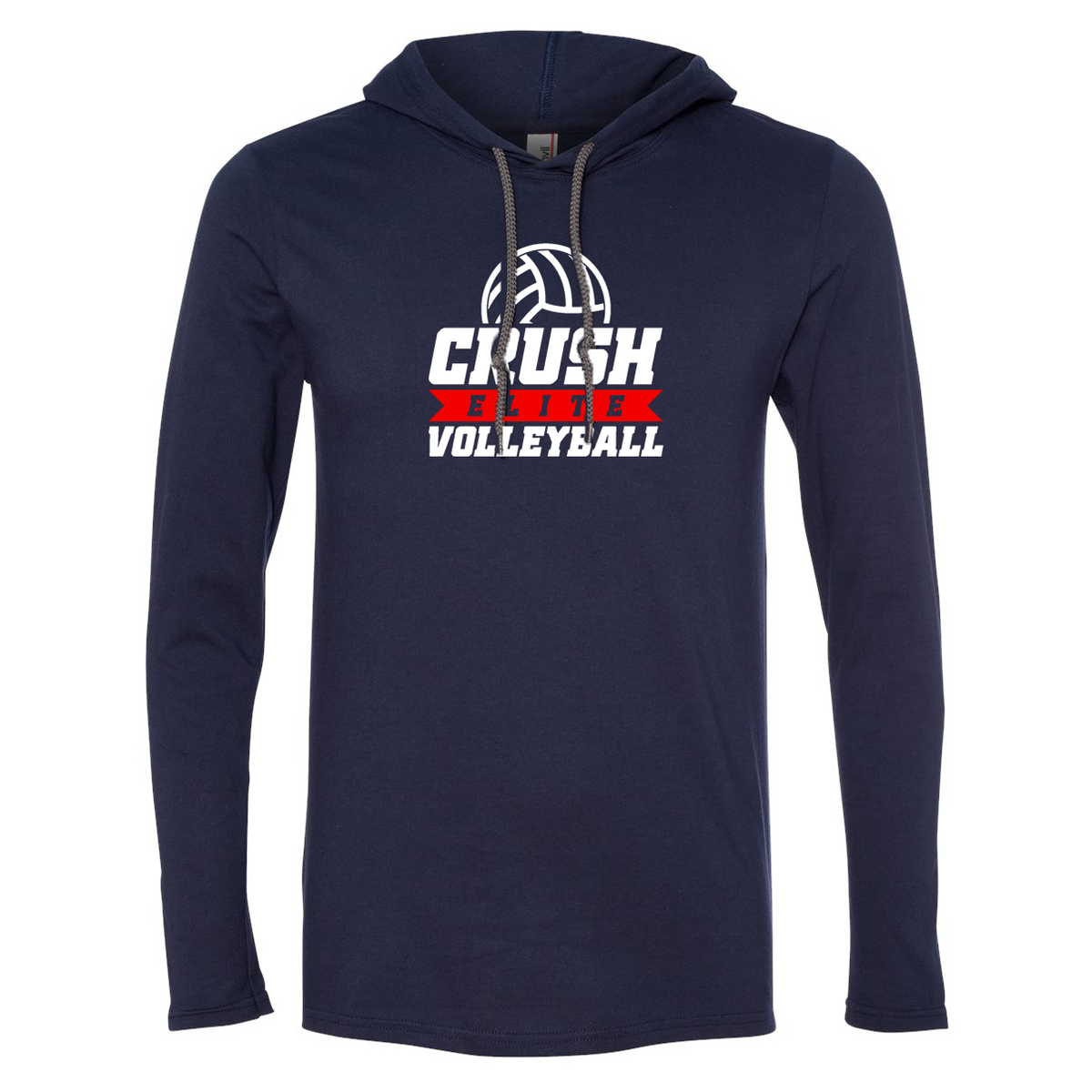 Crush Elite Volleyball Hooded Long Sleeve Tee