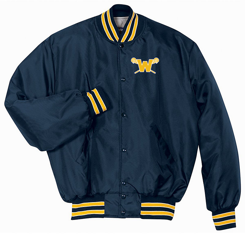 Webster Lacrosse Navy Gold Heritage Jacket Blatant Team Store