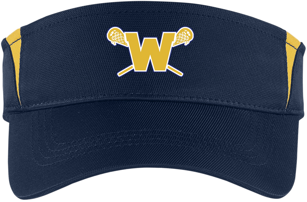 Webster Lacrosse Navy/Gold Visor