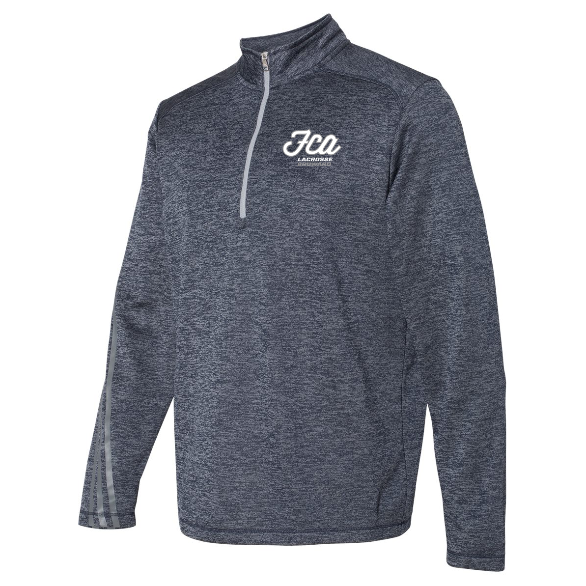 FCA Lacrosse Adidas Terry Heathered Quarter-Zip Pullover
