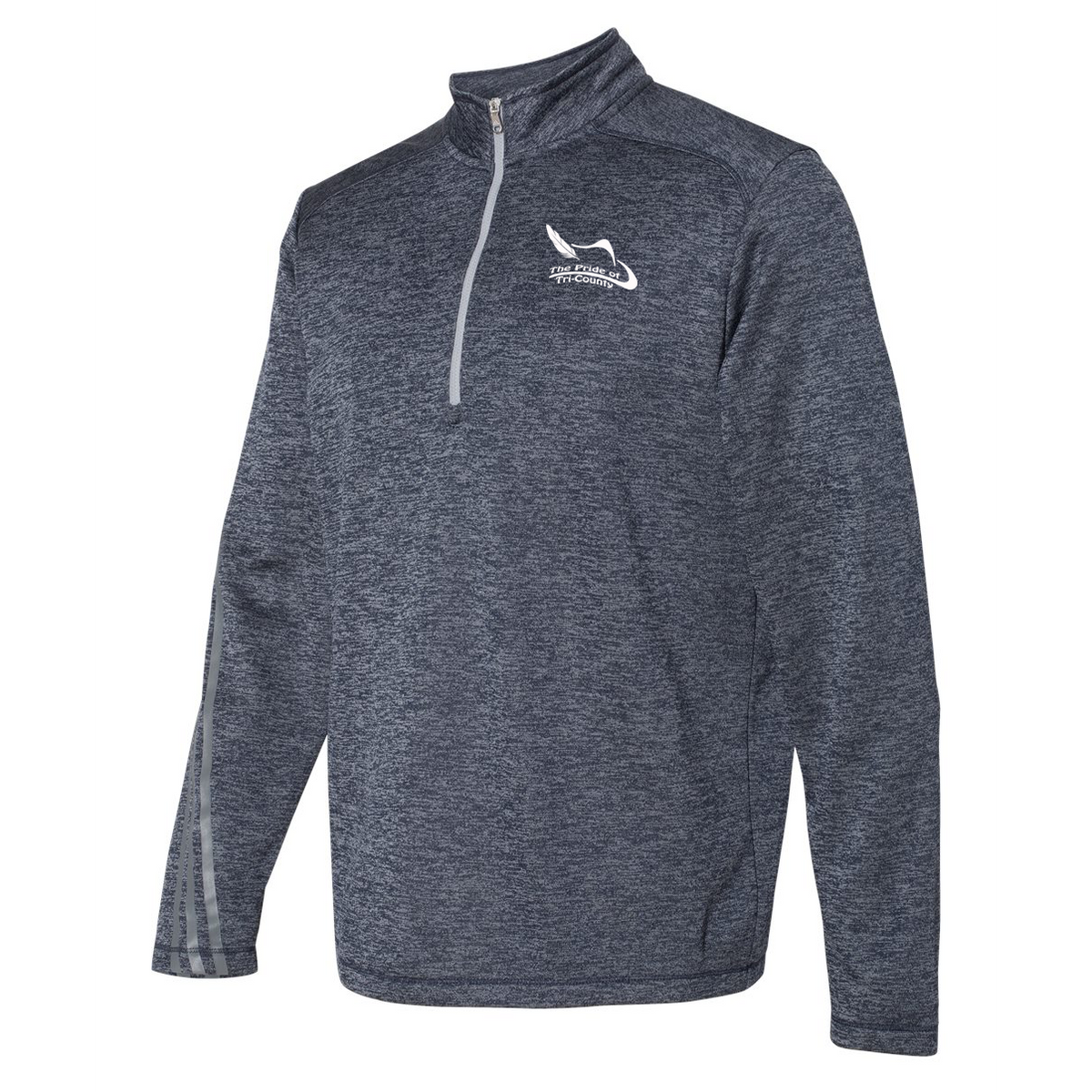 Tri-County Band Adidas Terry Heathered Quarter-Zip Pullover