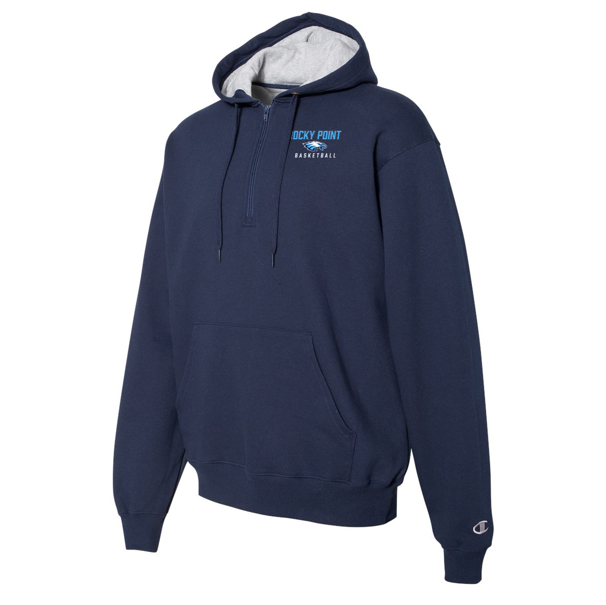 Rocky Point Varsity Basketball Champion Hooded Quarter Zip