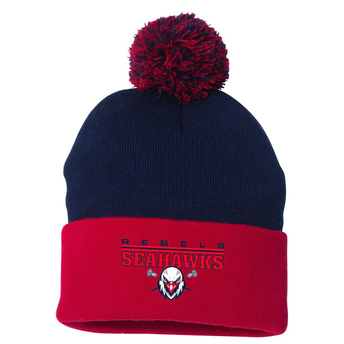 Rebels Seahawks Sportsman Pom-Pom Beanie
