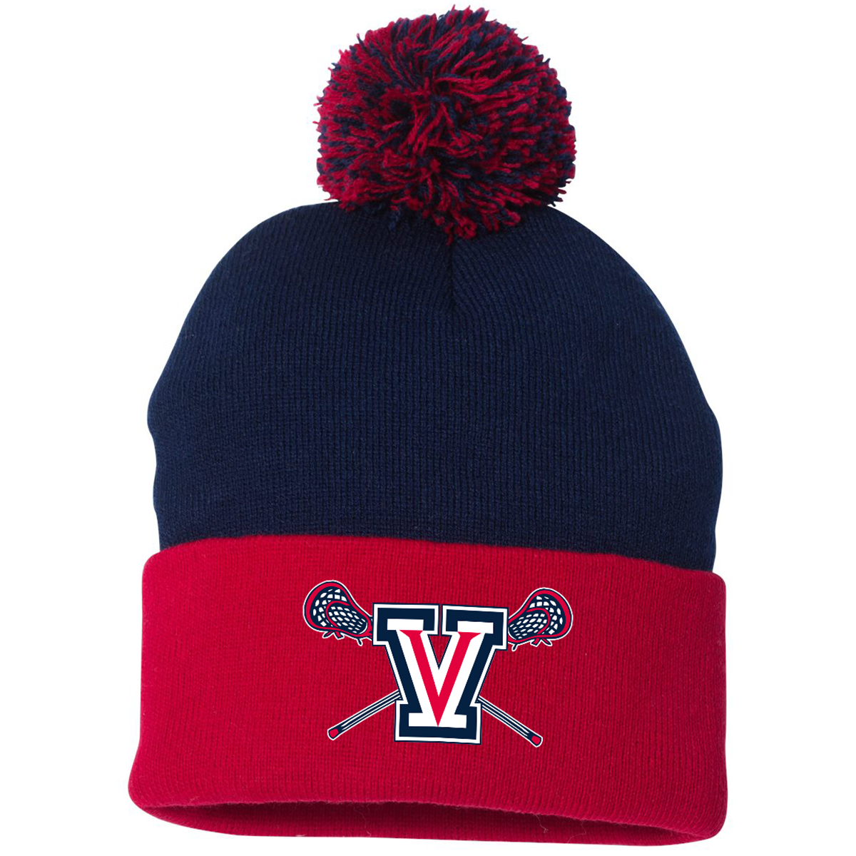 Viewpoint HS Boys Lacrosse Sportsman Pom-Pom Beanie
