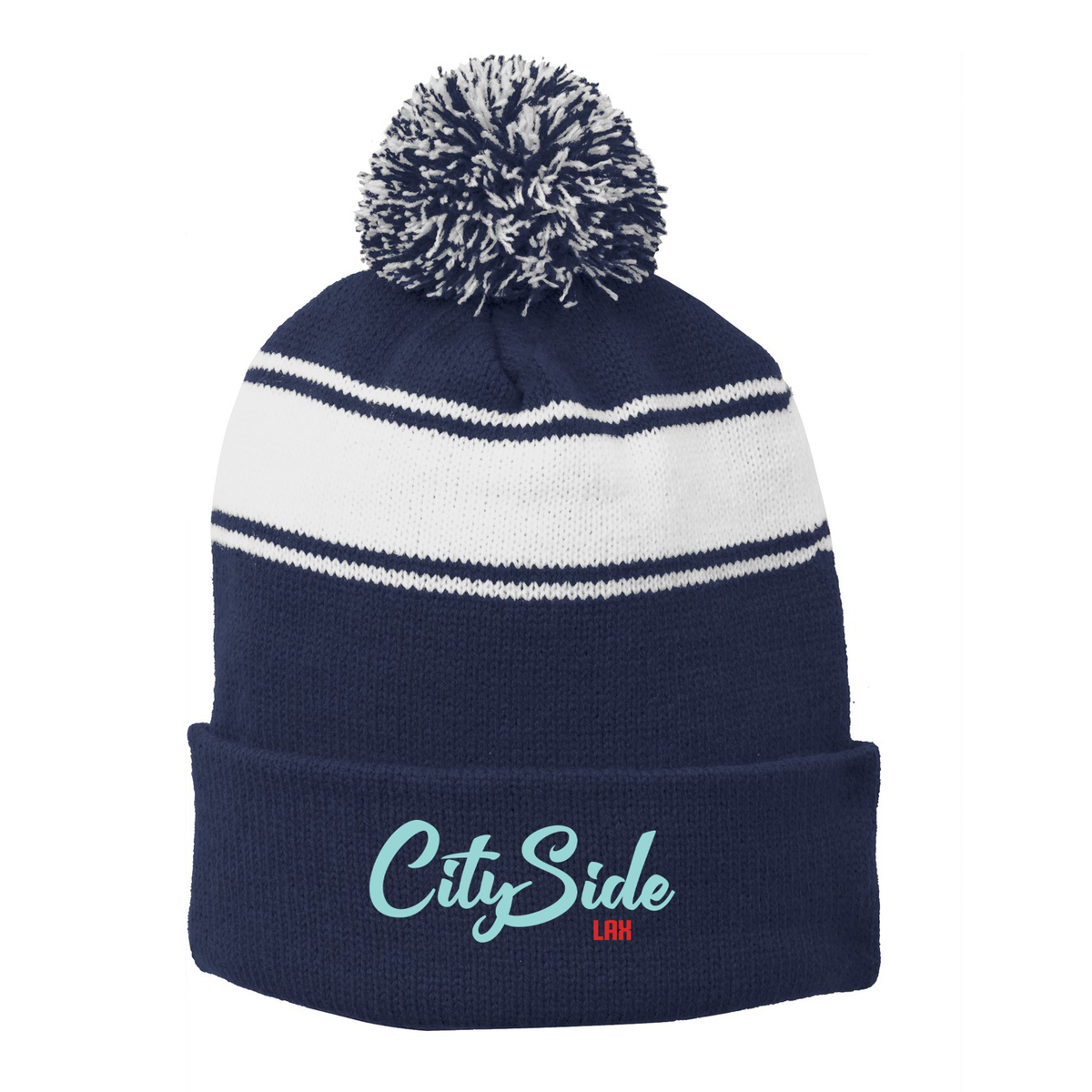 CitySide Lacrosse Pom Pom Beanie