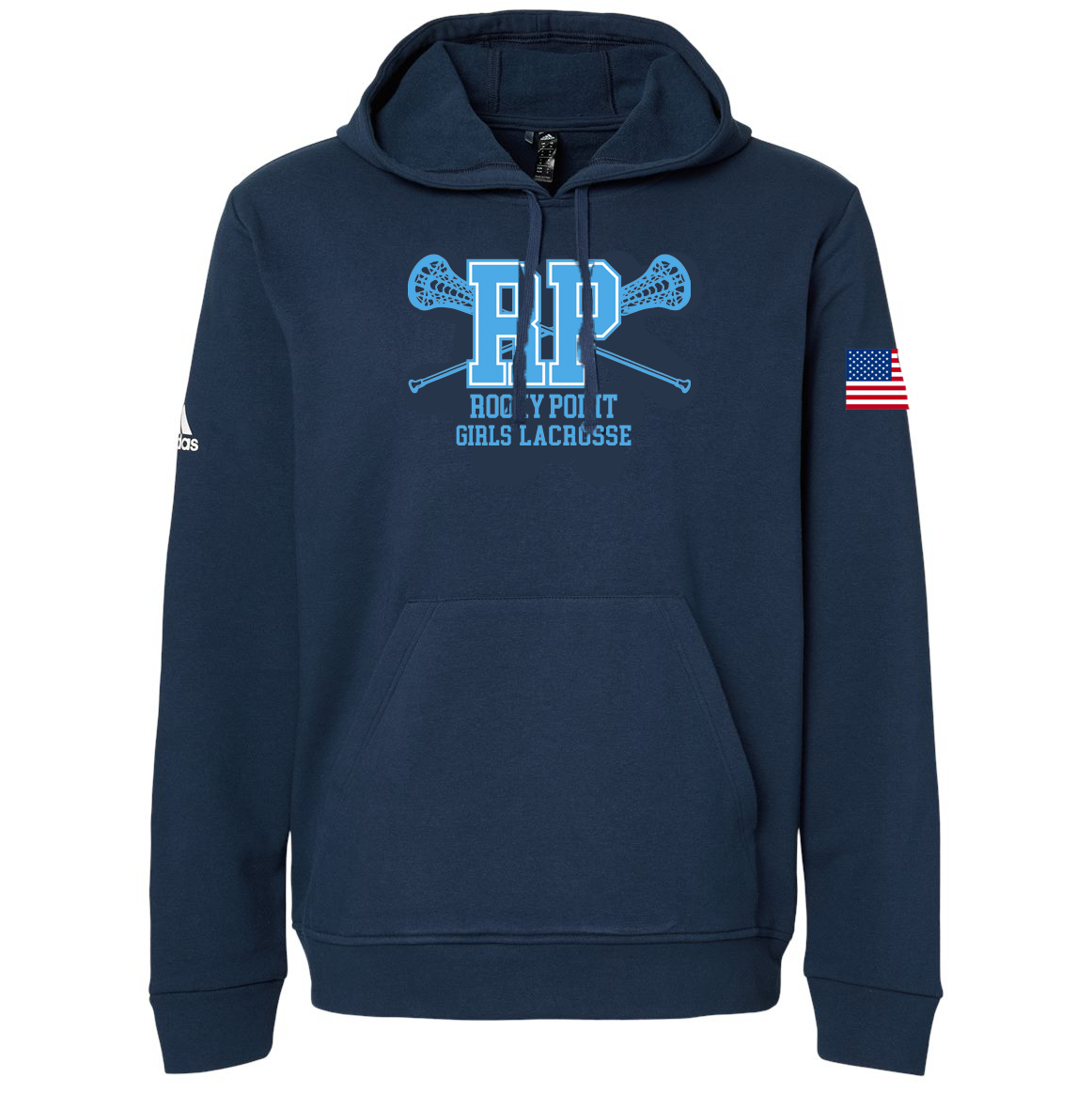 Rocky Point Girls Lacrosse Adidas Fleece Hooded Sweatshirt