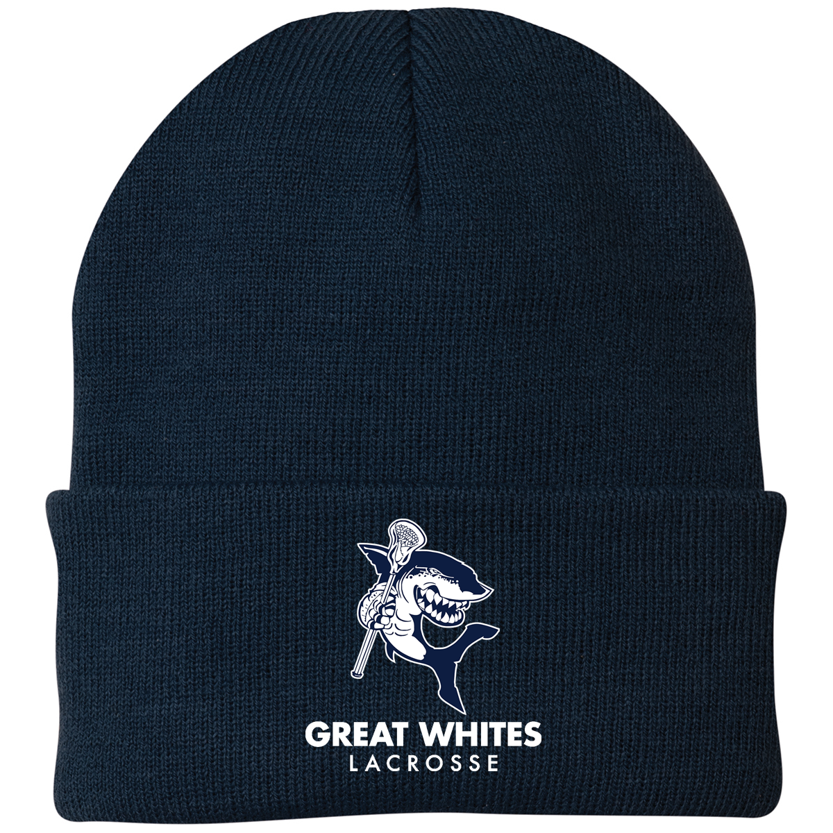 Great Whites Lacrosse Knit Beanie