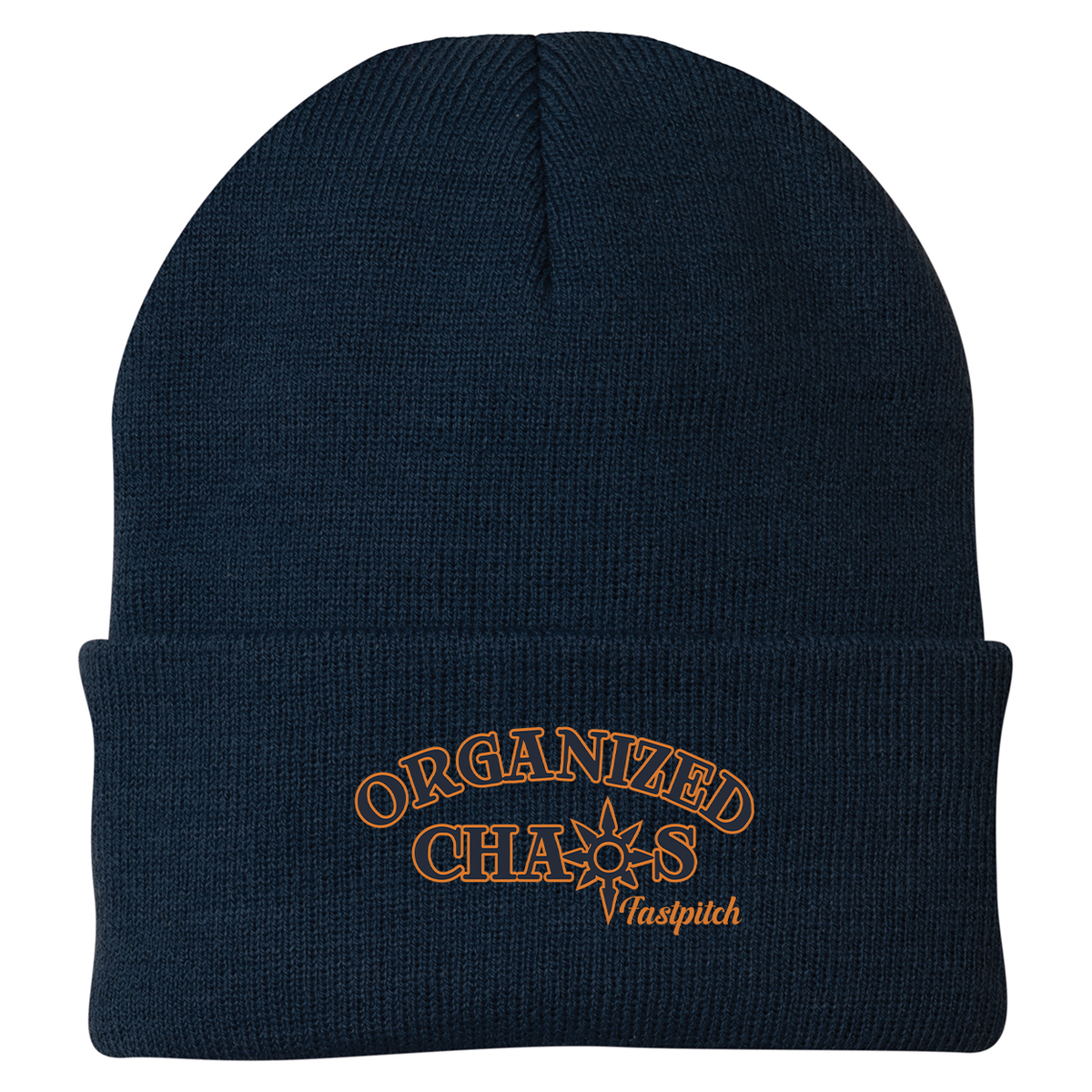 Organized Chaos Softball Knit Beanie