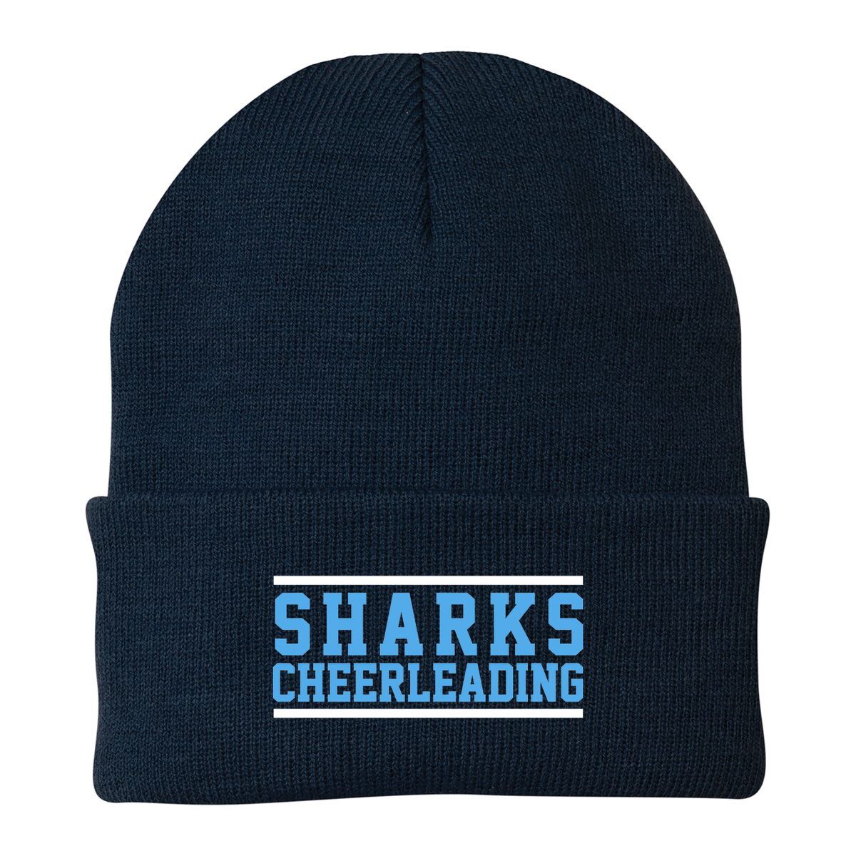 Sharks Cheerleading Knit Beanie