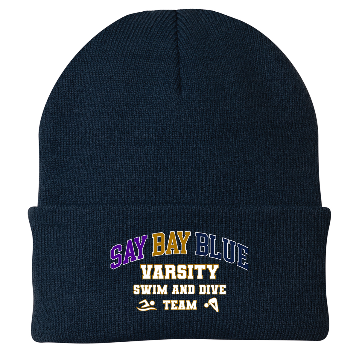 SayBayBlue Swim Knit Beanie