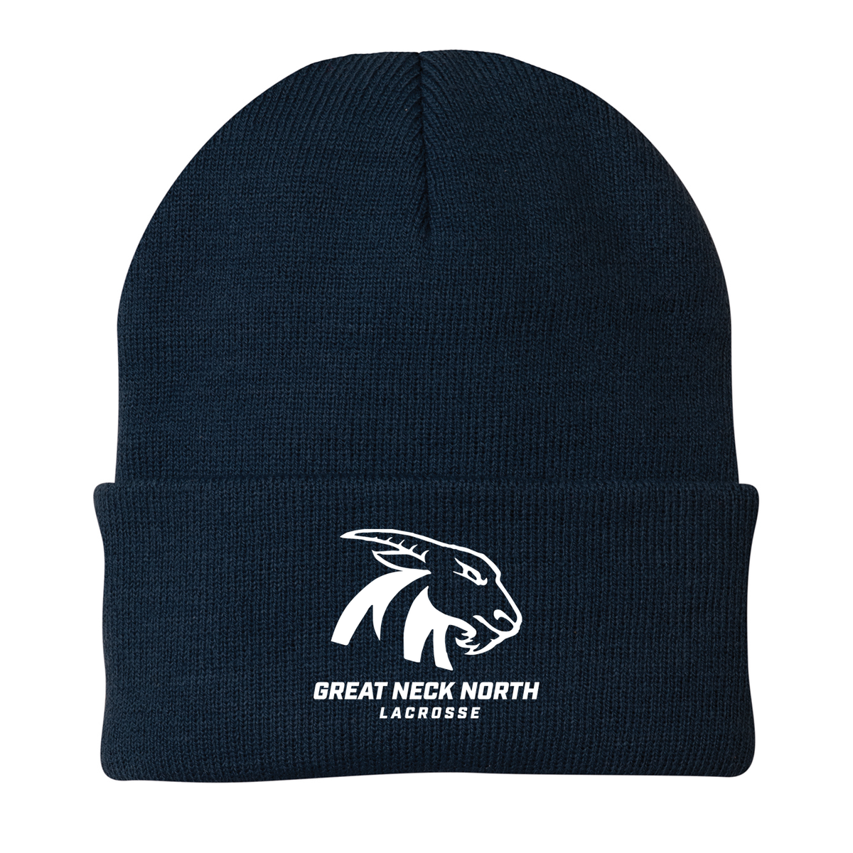 Great Neck North HS Lacrosse Knit Beanie