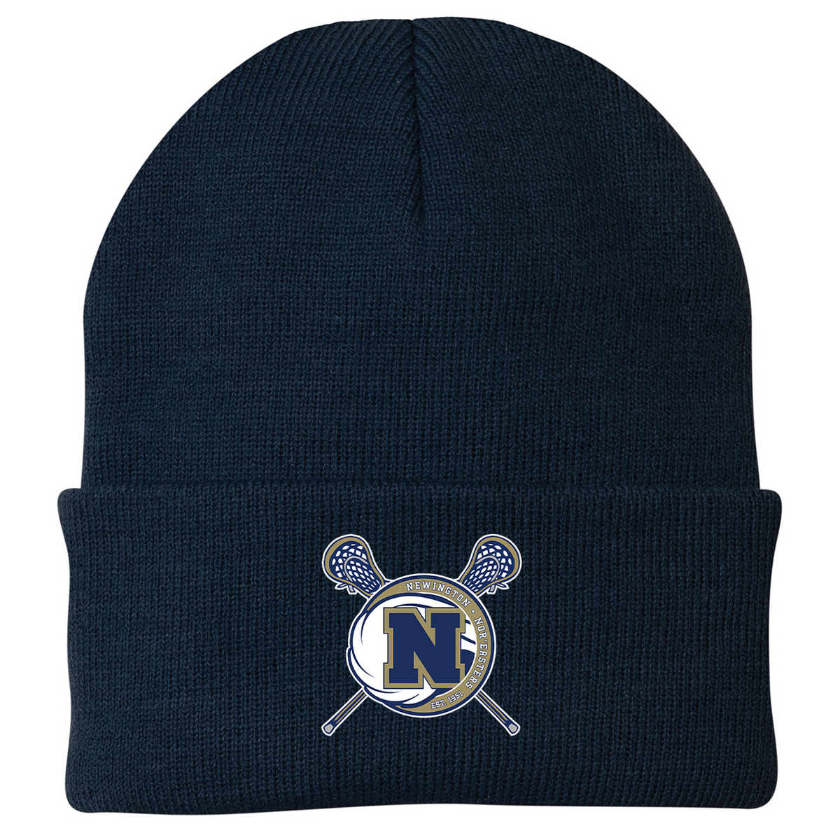 Newington High School Lacrosse Knit Beanie