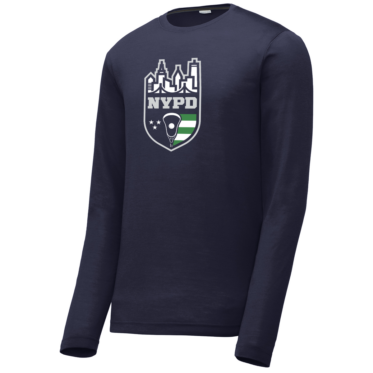 NYPD Womens Lacrosse Long Sleeve CottonTouch Performance Shirt