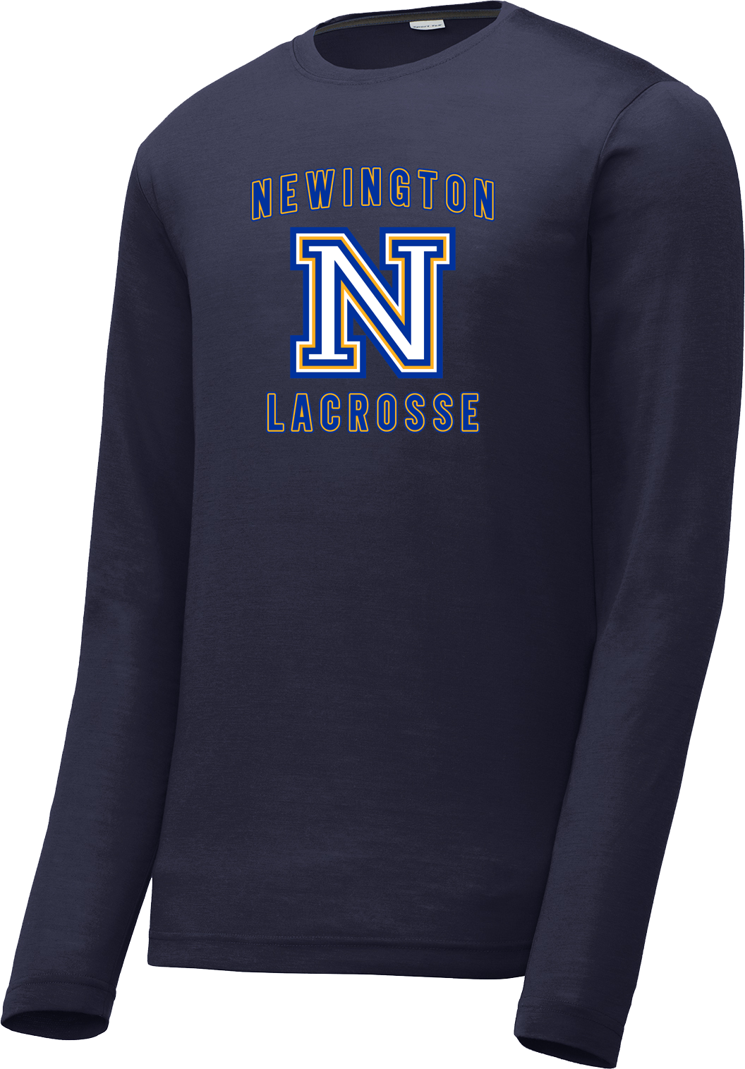 Newington Lacrosse Navy Long Sleeve CottonTouch Performance Shirt