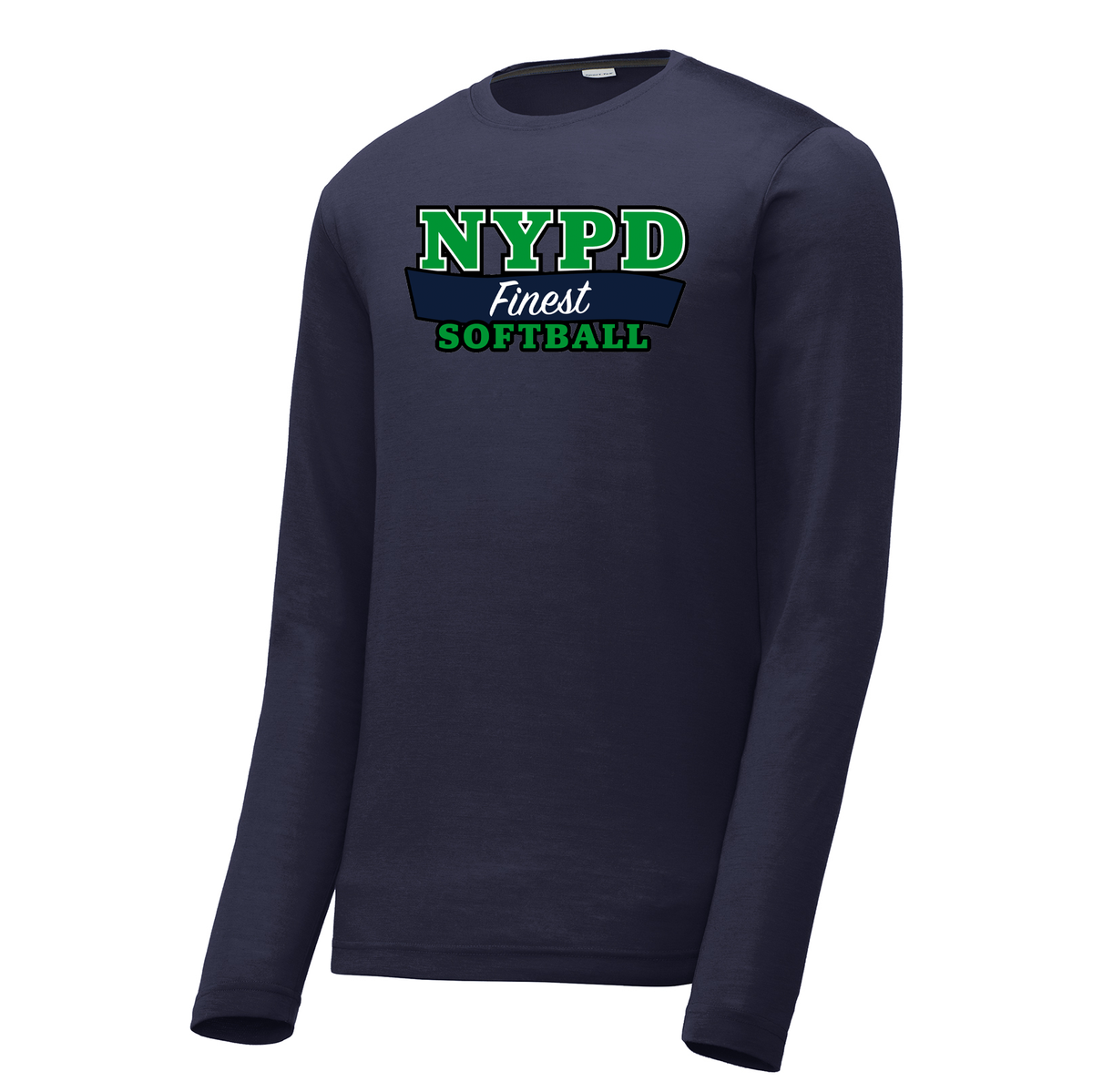 NYPD Softball Long Sleeve CottonTouch Performance Shirt