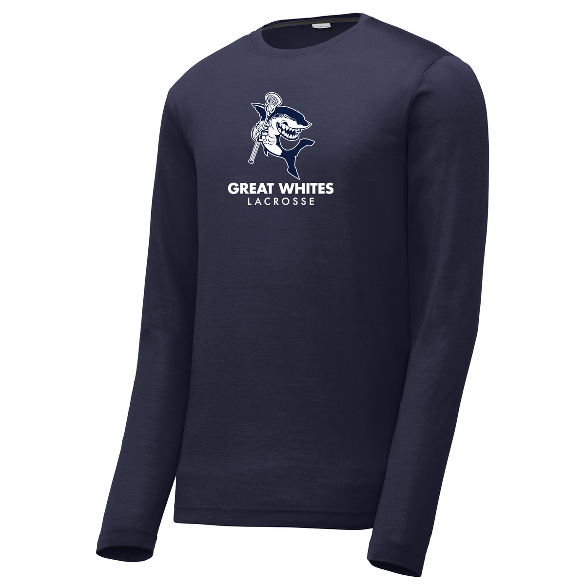 Great Whites Lacrosse Long Sleeve CottonTouch Performance Shirt
