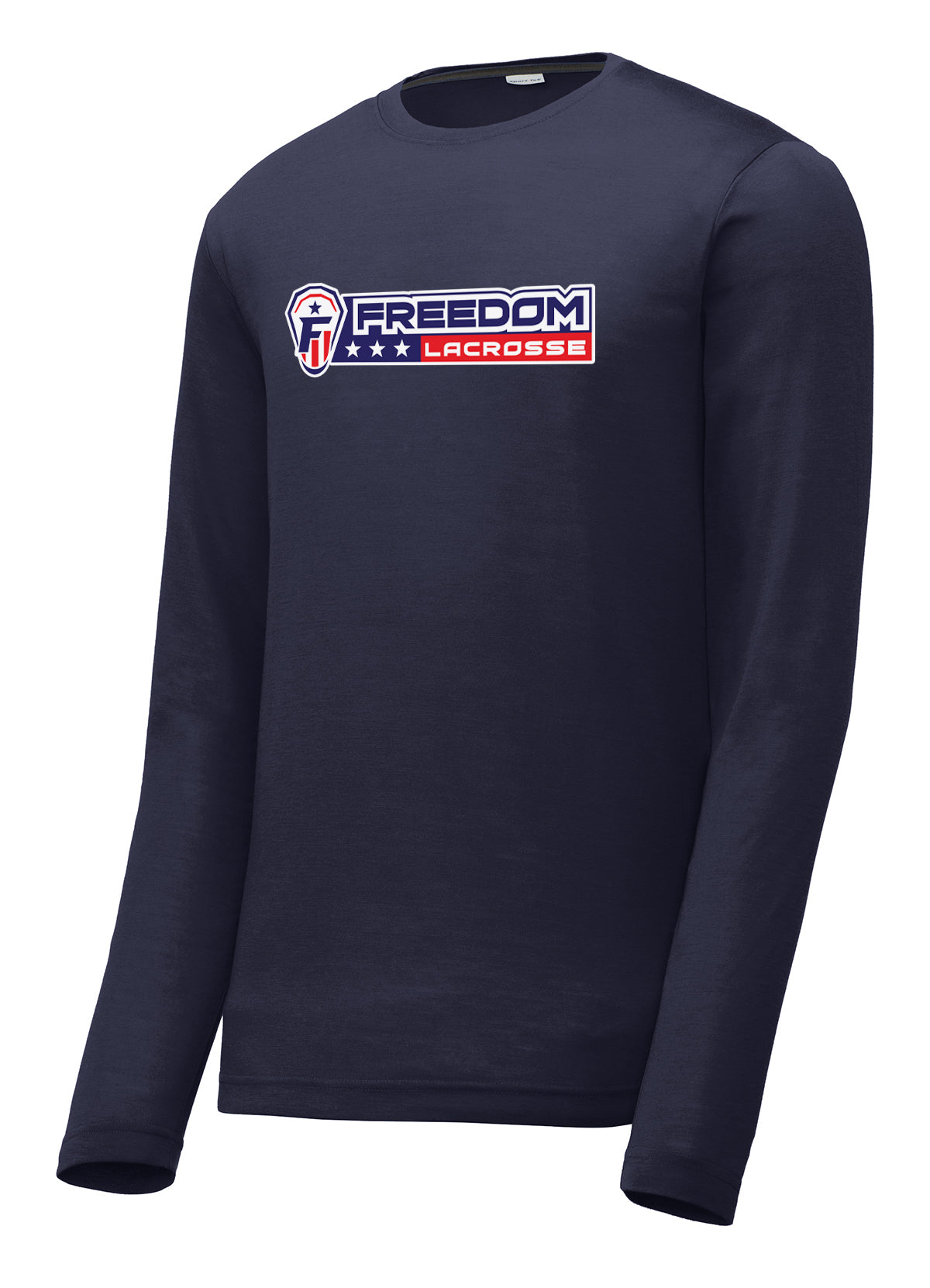 Freedom Lacrosse Navy Long Sleeve CottonTouch Performance Shirt