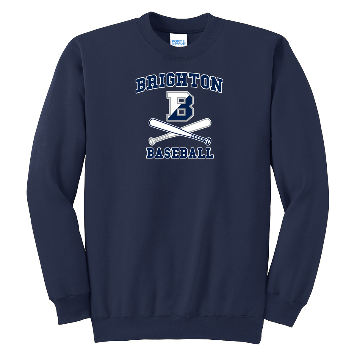 Brighton Baseball Crew Neck Sweater