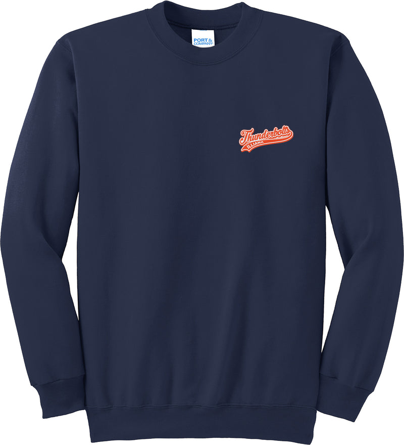 Illiana Thunderbolts Navy Crew Neck Sweater