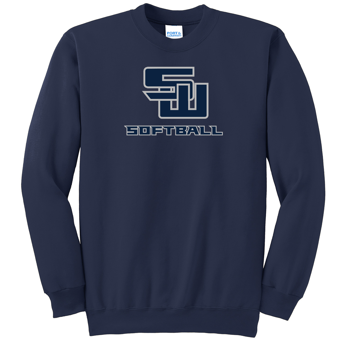 Smithtown West Softball Crew Neck Sweater