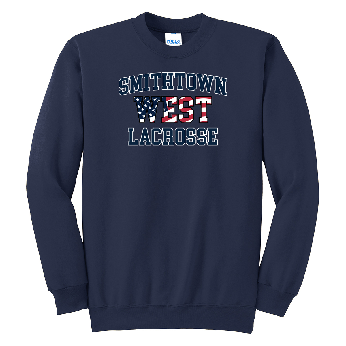 Smithtown West Girls Lacrosse  Crew Neck Sweater