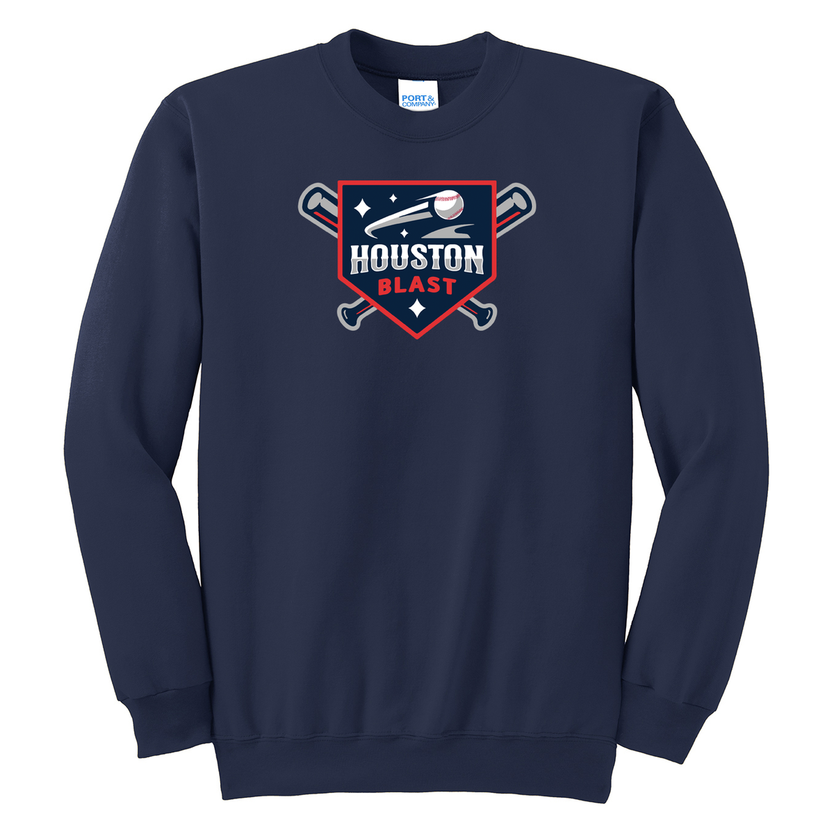 Houston Blast Baseball Crew Neck Sweater