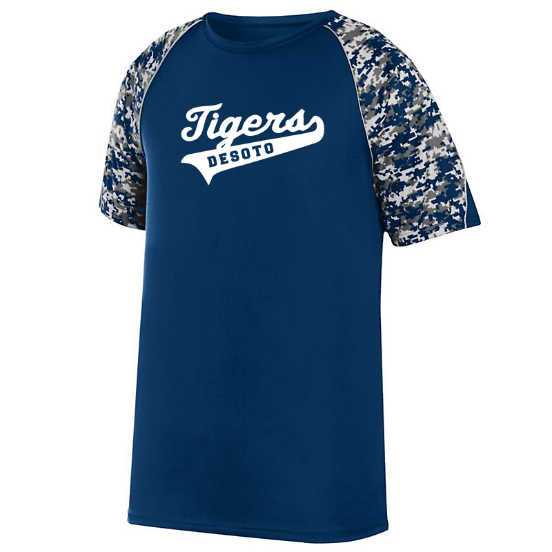 Desto Tigers Baseball  Digi-Camo Performance T-Shirt