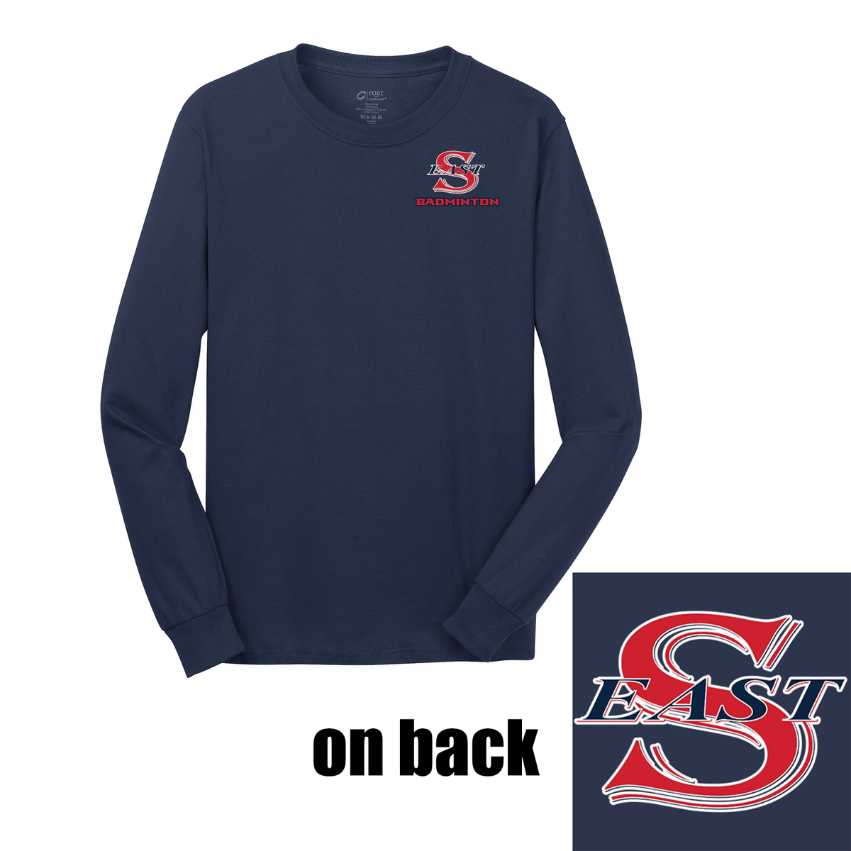 Smithtown East Badminton Cotton Long Sleeve Shirt