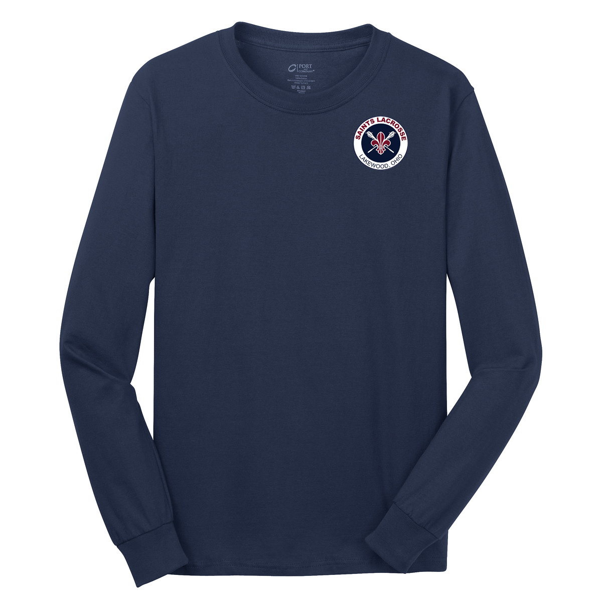 Lakewood Saints Lacrosse Cotton Long Sleeve Shirt