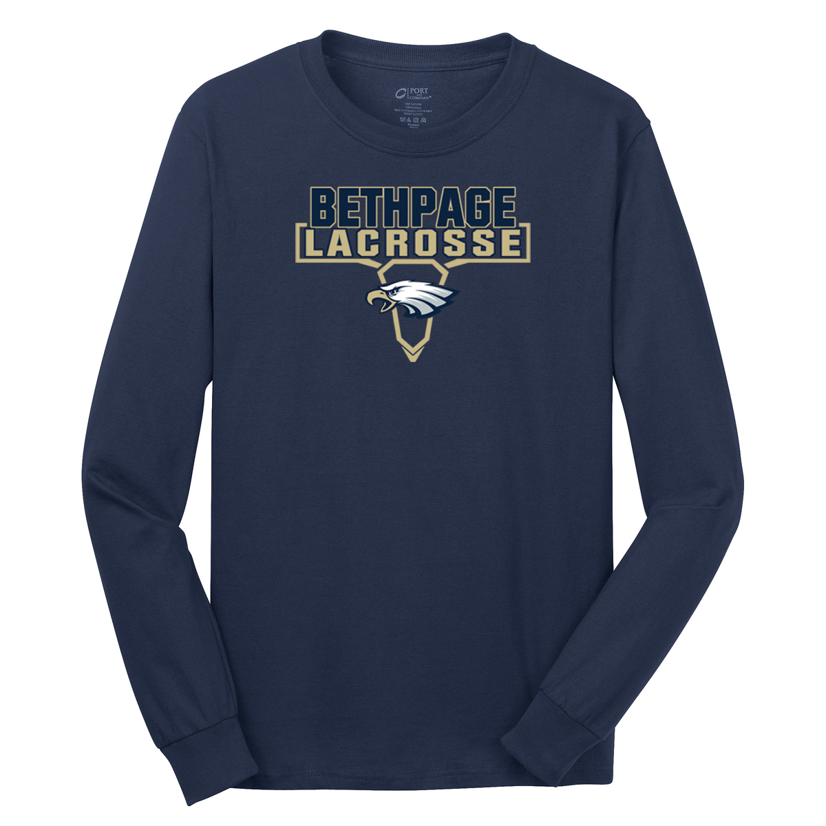 Bethpage HS Lacrosse Cotton Long Sleeve Shirt