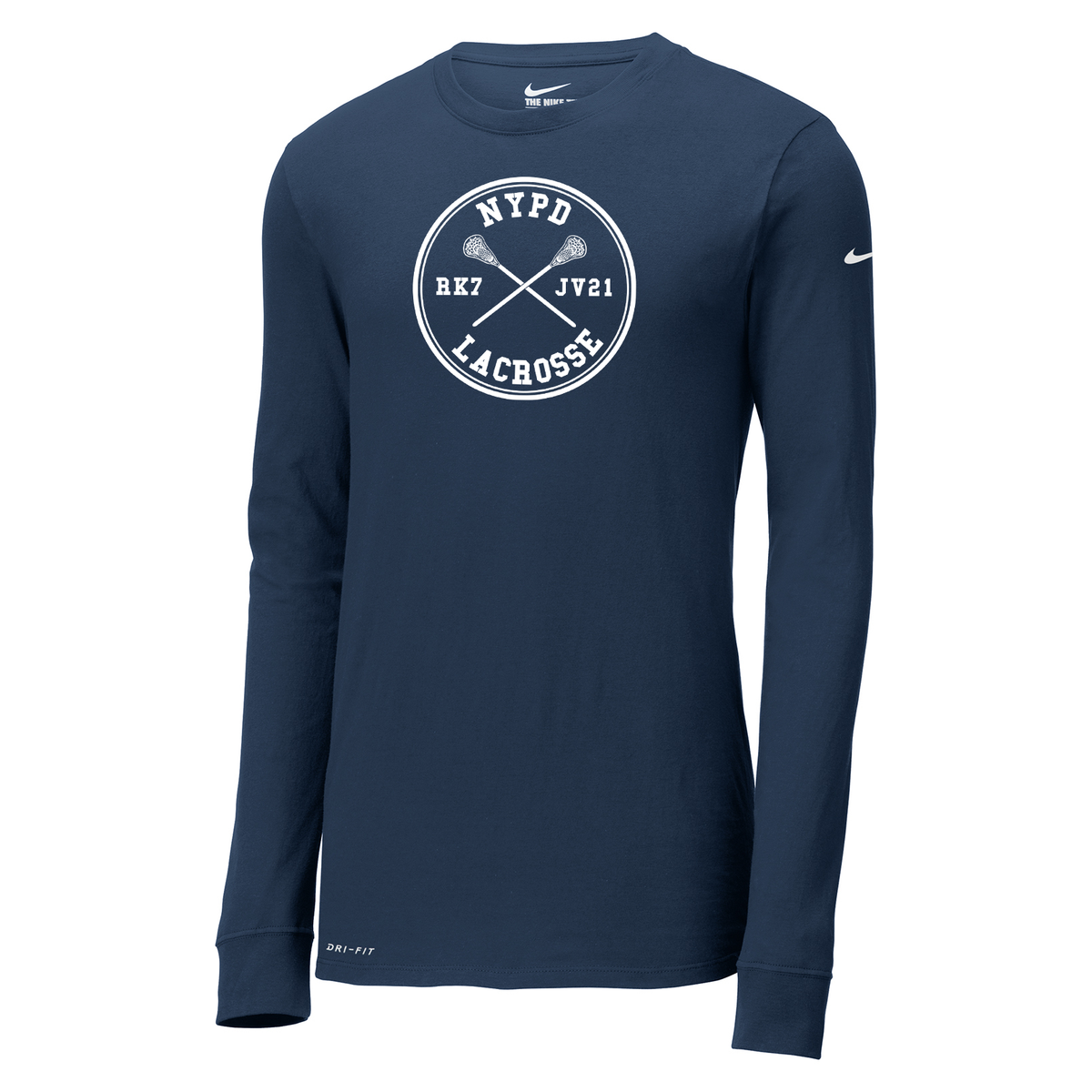 NYPD Lacrosse Nike Dri-FIT Long Sleeve Tee