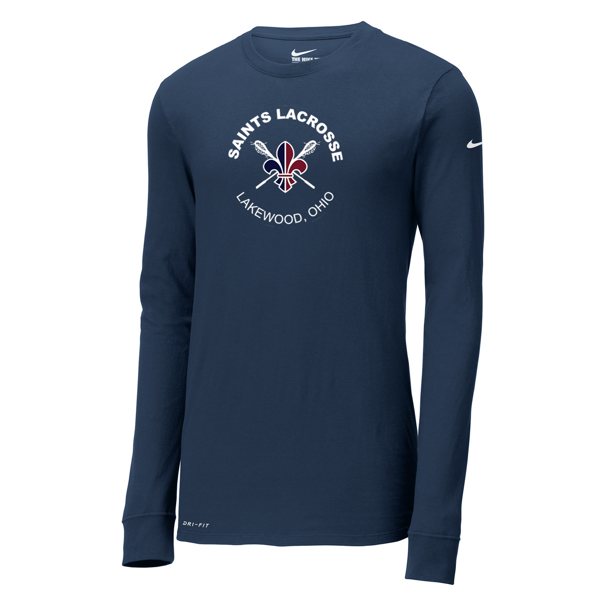 Lakewood Saints Lacrosse Nike Dri-FIT Long Sleeve Tee