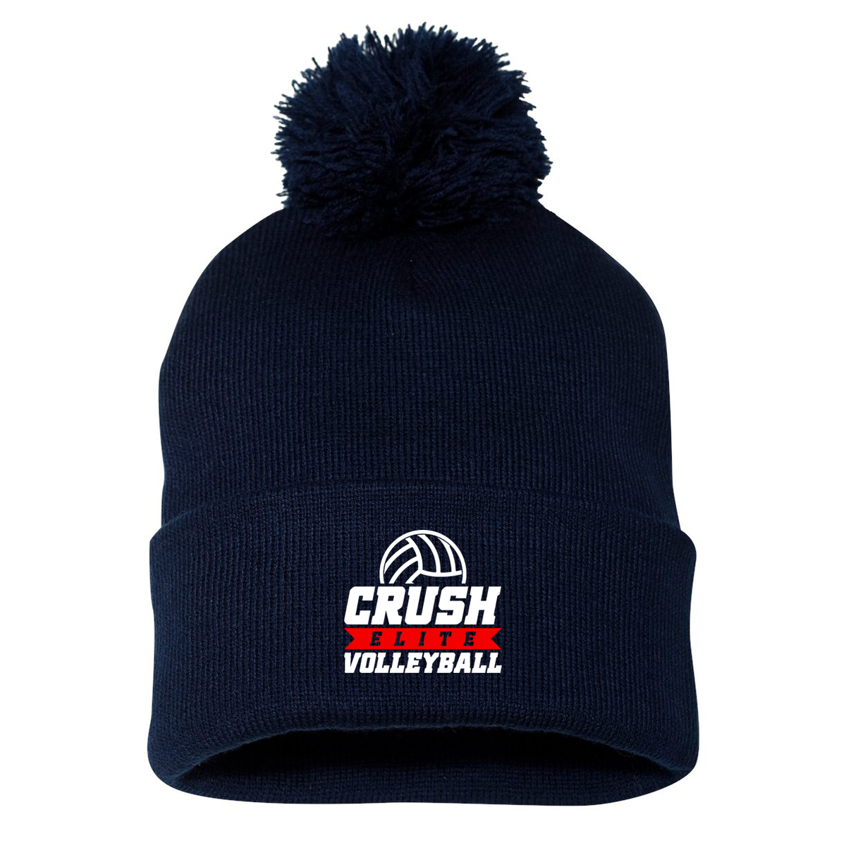 Crush Elite Volleyball Sportsman Pom-Pom Beanie