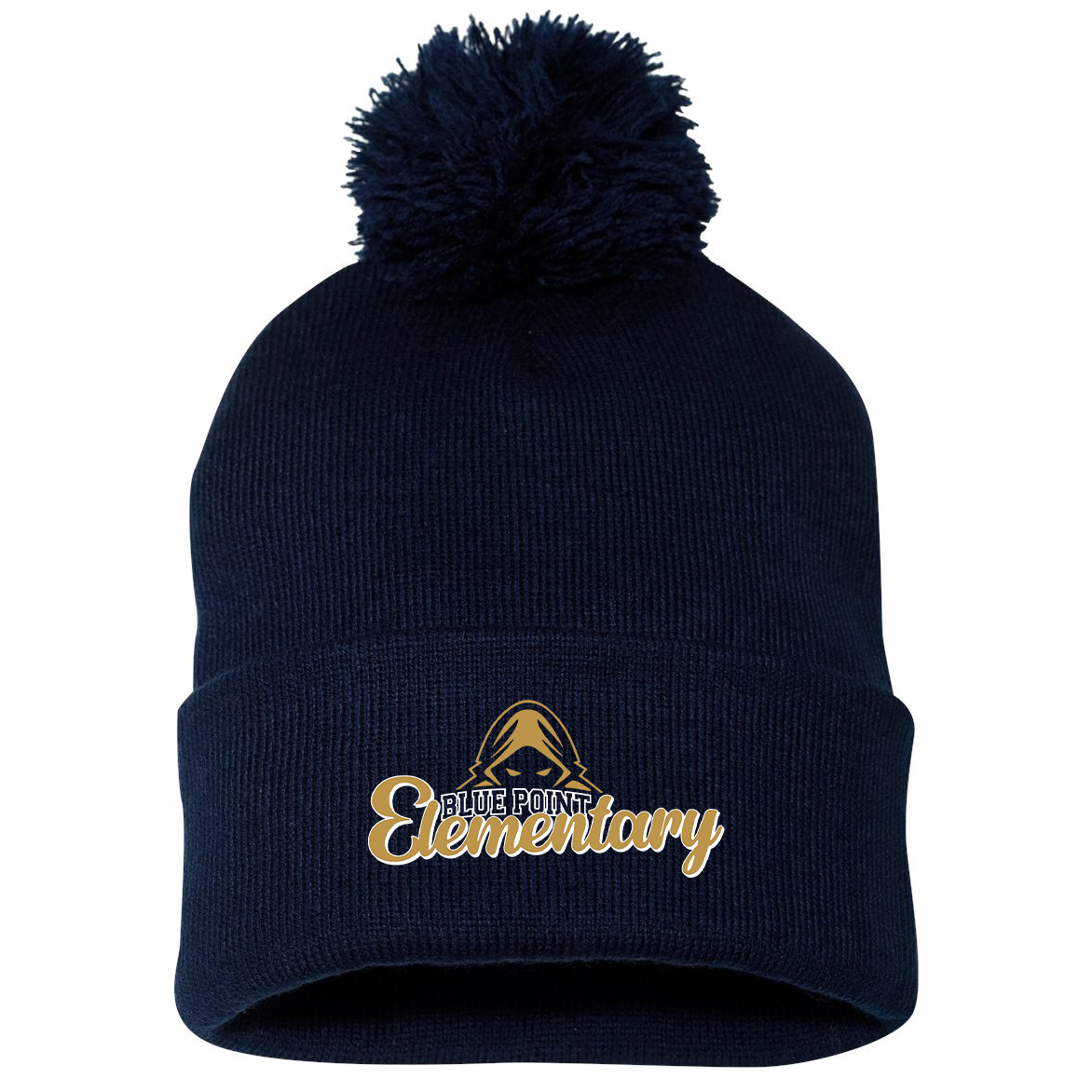 Blue Point Elementary School Sportsman Pom-Pom Beanie