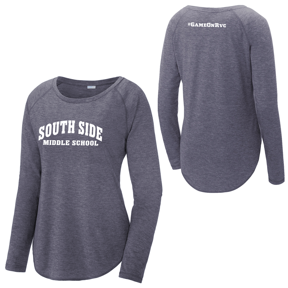 South Side Middle School Women's Raglan Long Sleeve CottonTouch