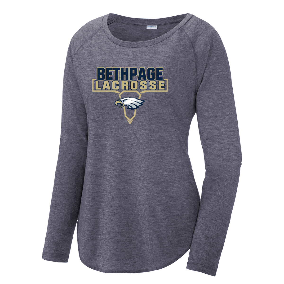 Bethpage HS Lacrosse Women's Raglan Long Sleeve CottonTouch