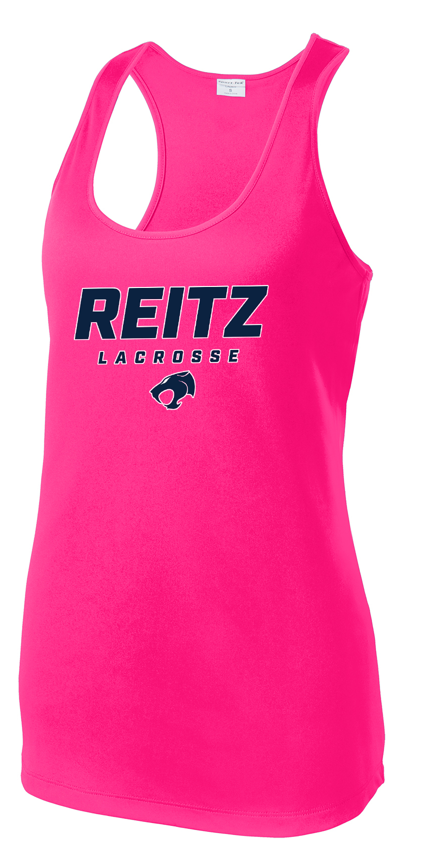 Reitz Lacrosse Women's Neon Pink Racerback Tank