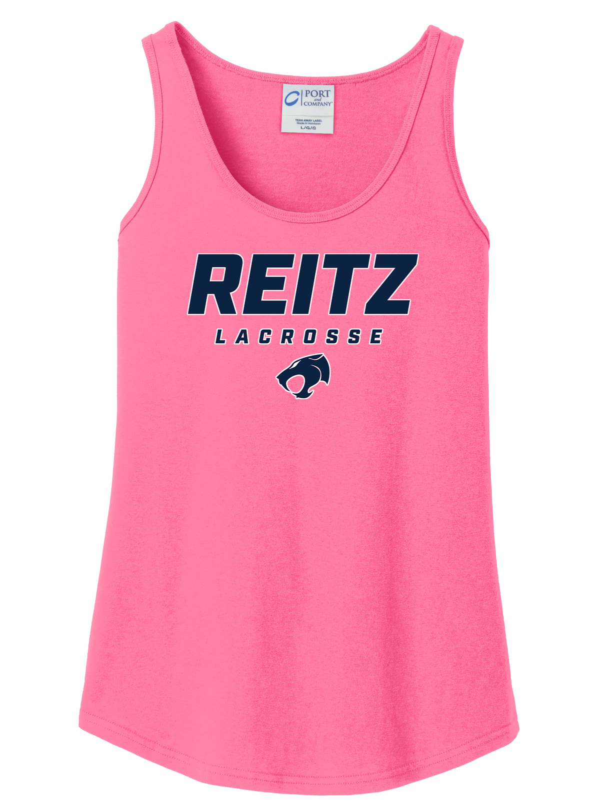 Reitz Lacrosse Women's Neon Pink Tank Top