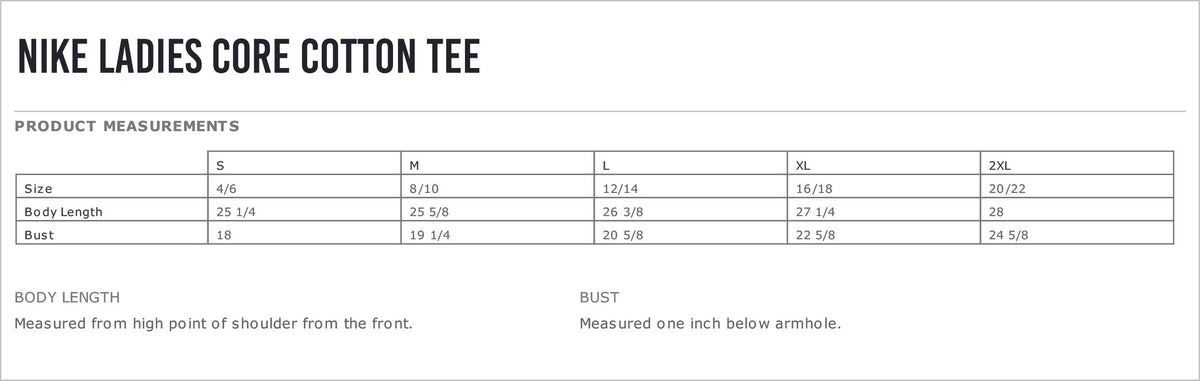 OK State Wakeboarding Nike Ladies Core Cotton Tee