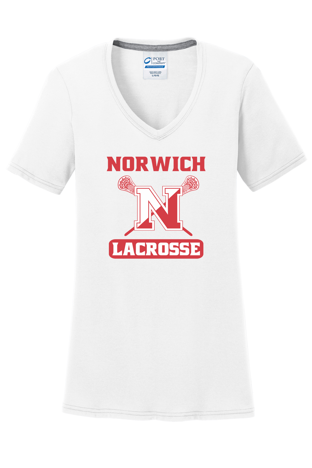 Norwich Youth Lacrosse White Women's T-Shirt